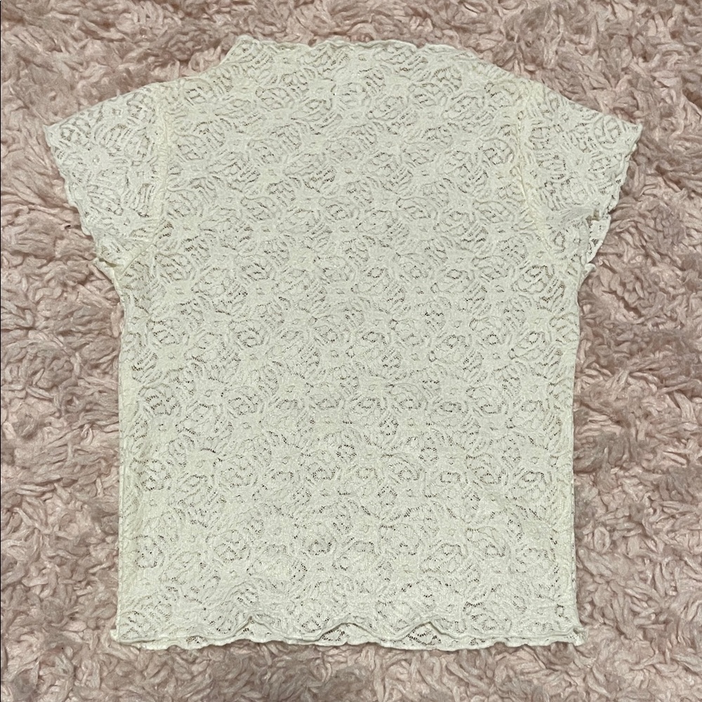 Elegant Cream Lace Top